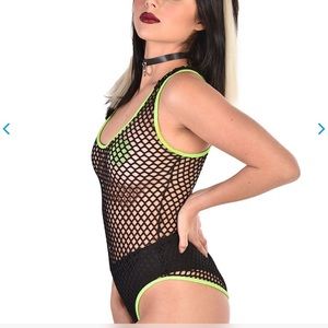 iheartraves fishnet bodysuit in Small rave wear